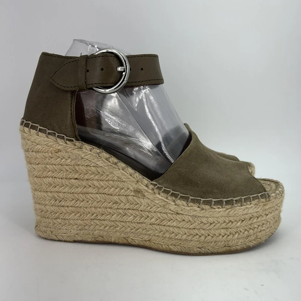 Marc Fisher Espadrille Sandals Shoes Womens Size 8 LTD MLAIDA Wedge Platform